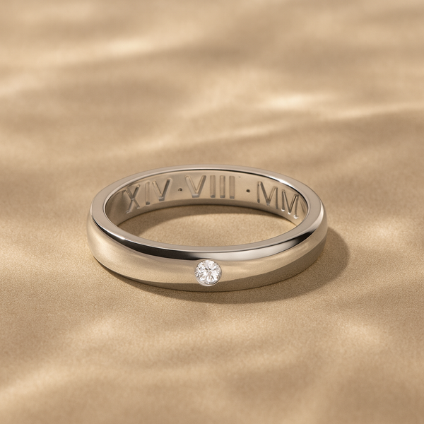 Engrave Diamond Ring-Rings-Anushka Jain Jewellery