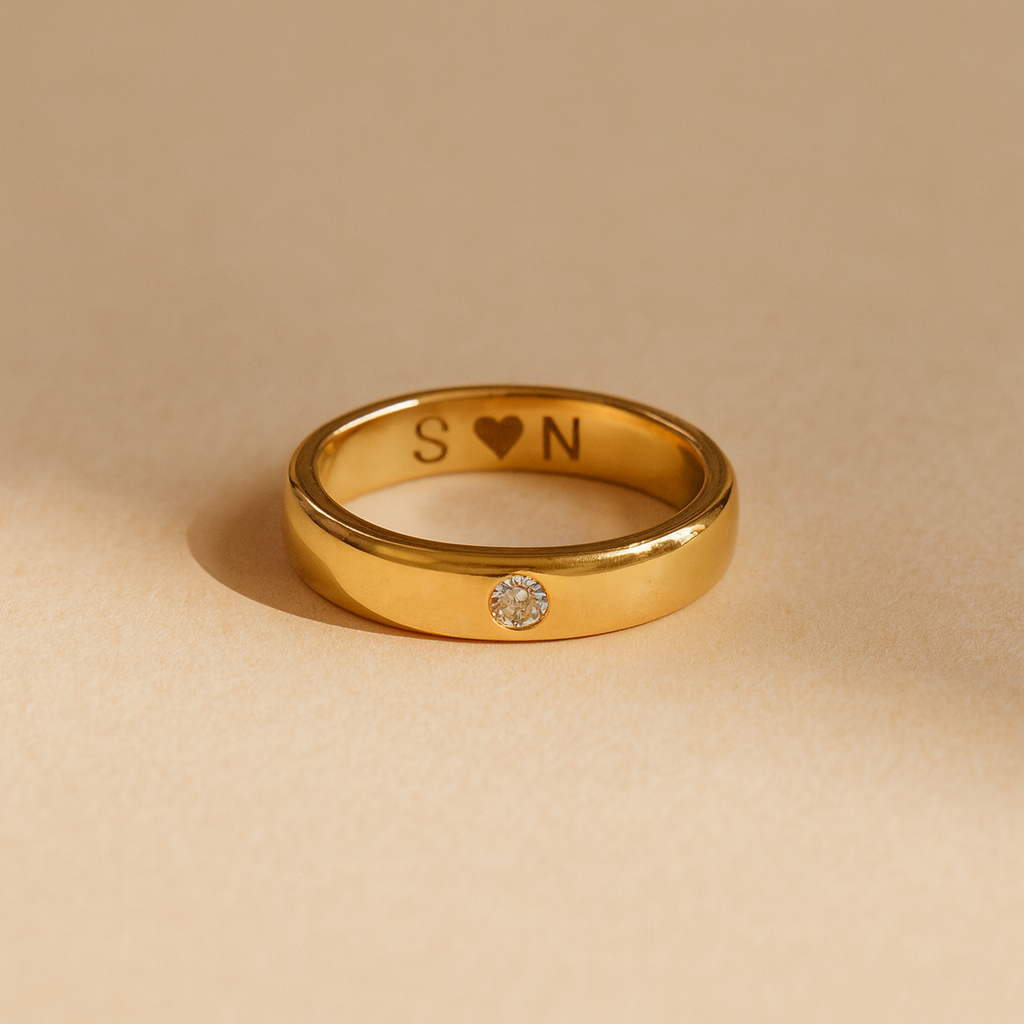 Engrave Diamond Ring-Rings-Anushka Jain Jewellery