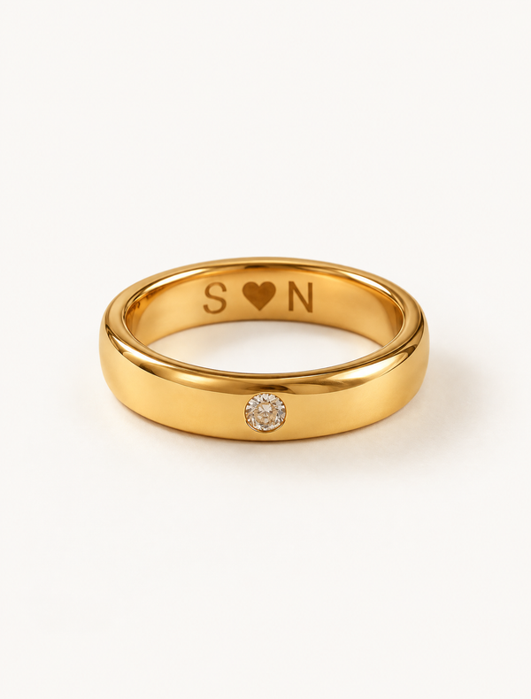 Engrave Diamond Ring