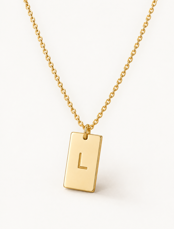Engraved Bar Necklace