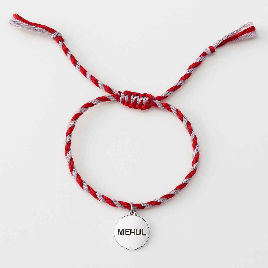 Engraved Coin Rakhi-Rakhi-Anushka Jain Jewellery