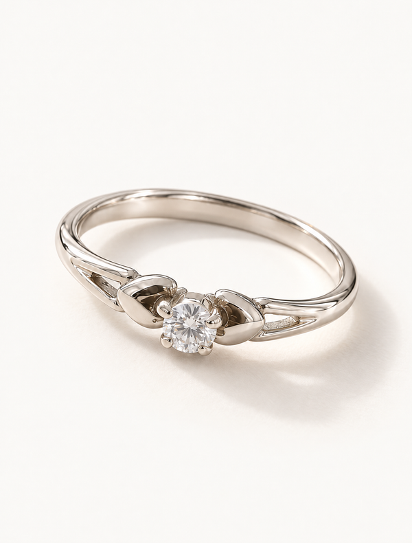 Eterna Knot Solitaire Ring
