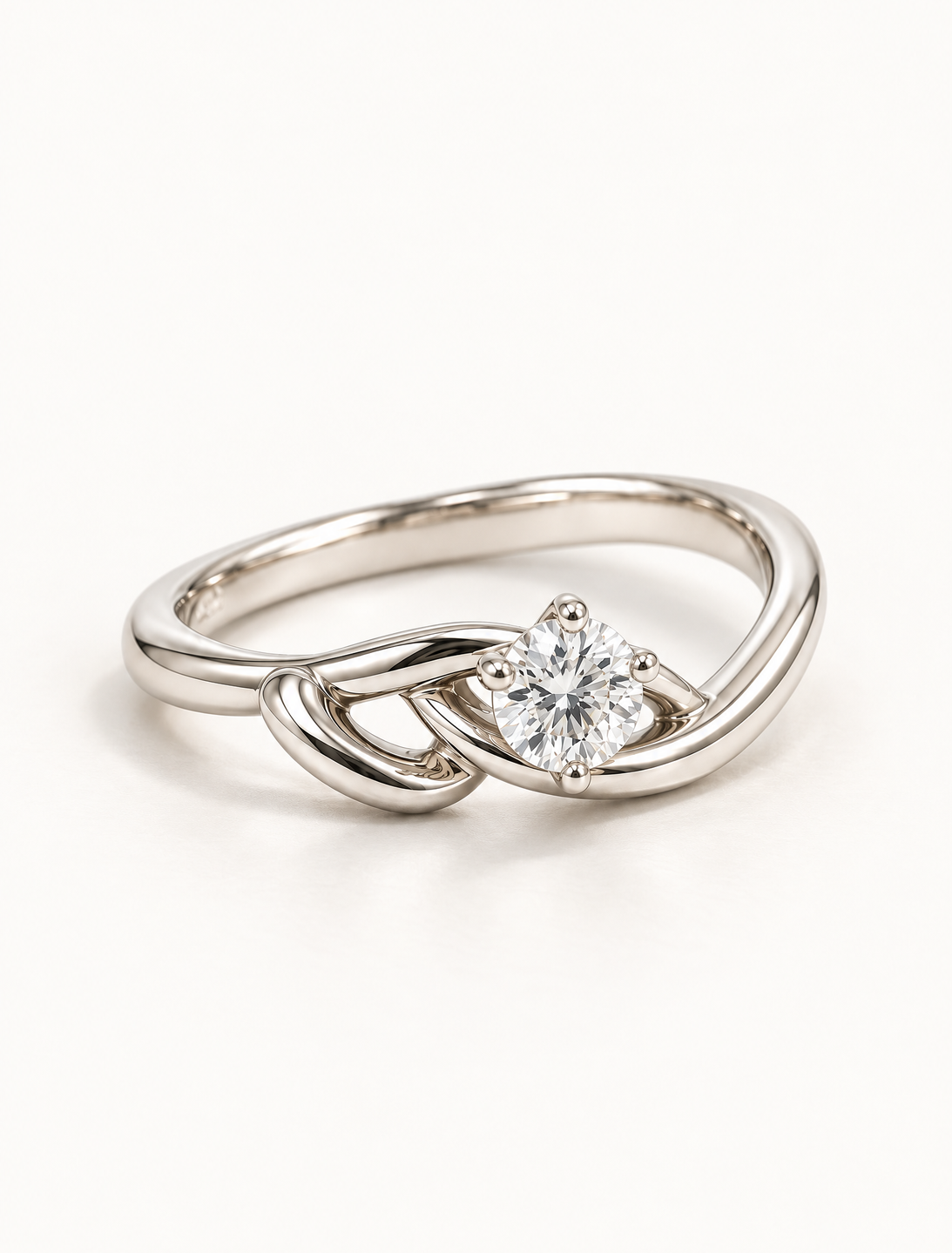Eterna Twist Solitaire Ring