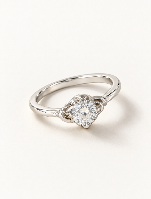 Eternal Knot Solitaire Ring