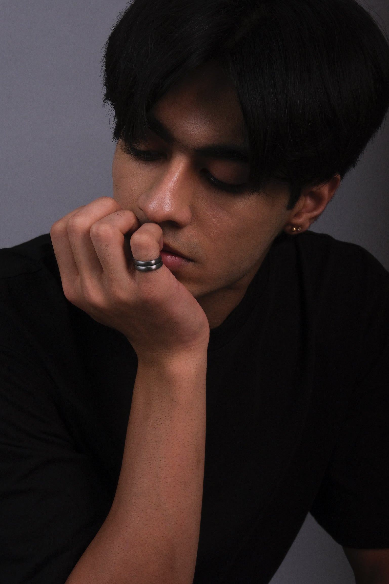 Chunky 6mm matte band in 925 sterling silver with clean finish