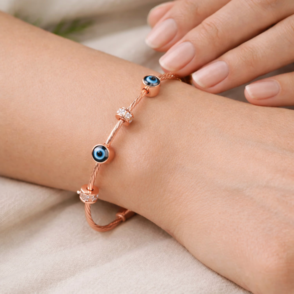Evil Eye Charm Bracelet-Anushka Jain Jewellery