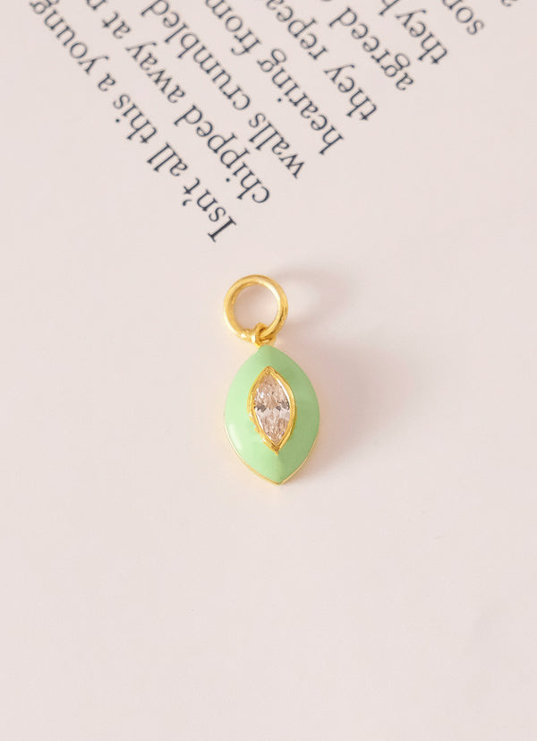 Evil Eye Enamel Charm-Charms-Anushka Jain Jewellery