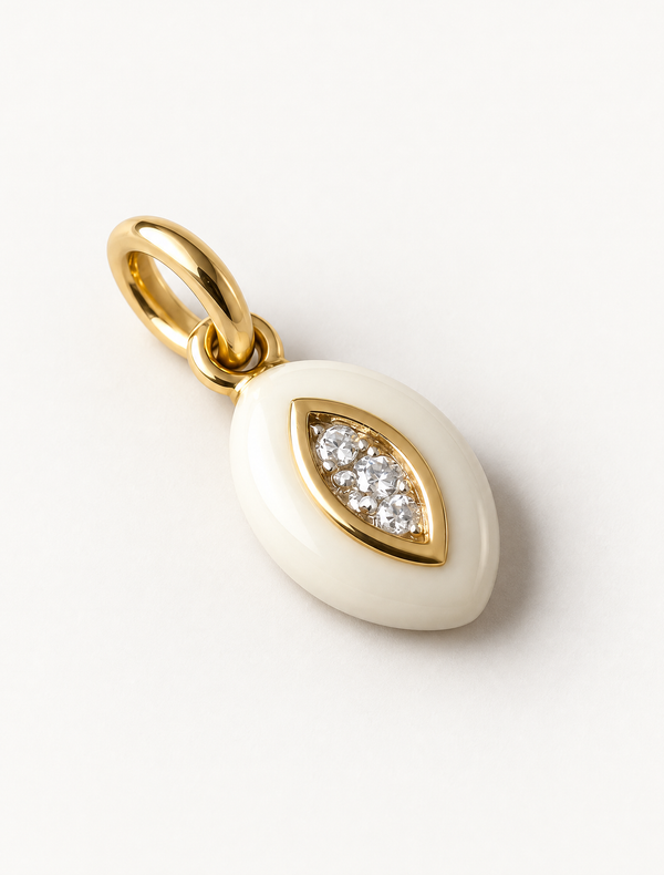 Evil Eye Enamel Charm