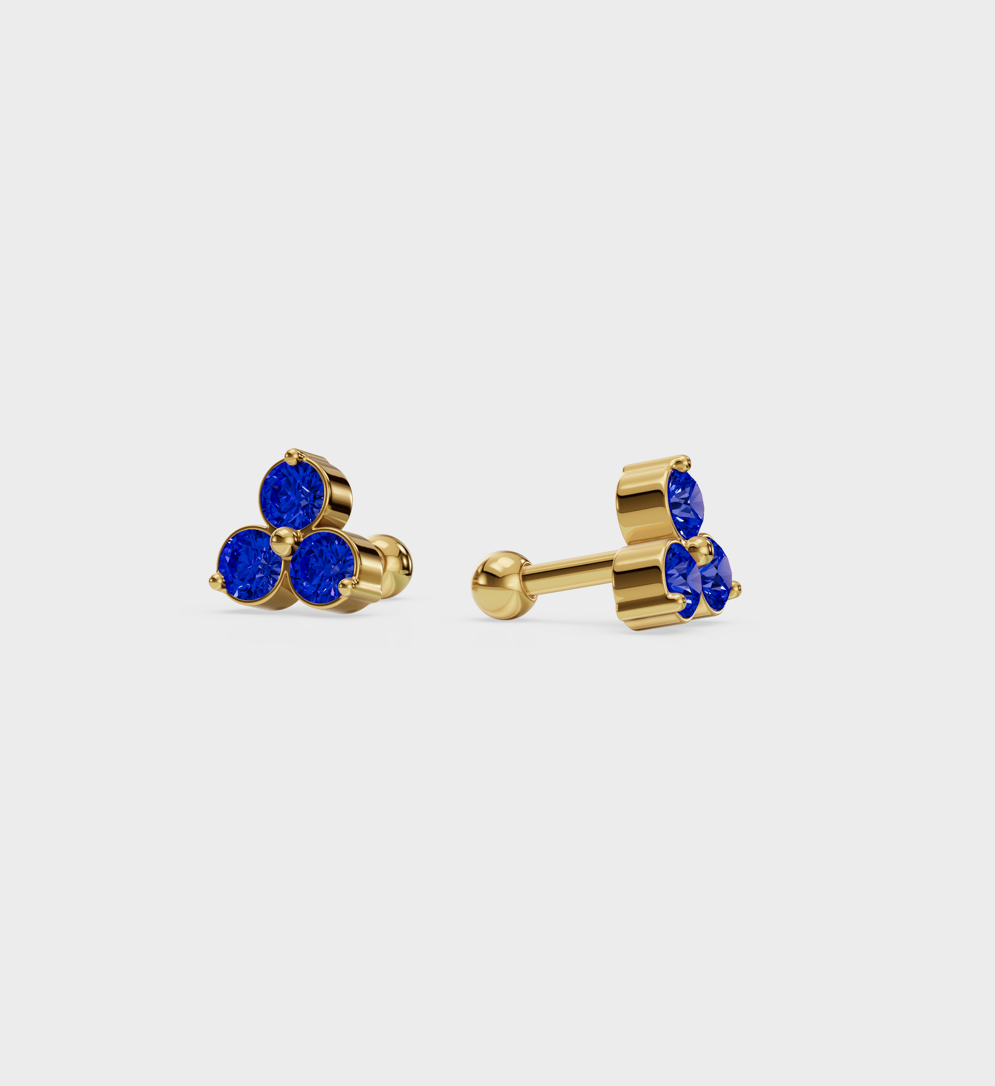 Sapphire Trio Studs