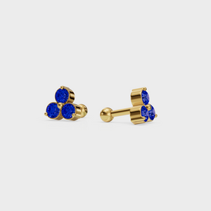 Sapphire Trio Studs