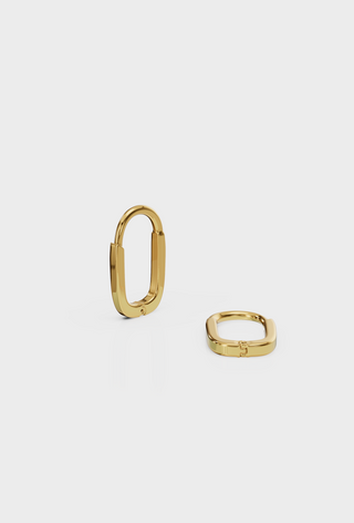 Oval Huggie Earring