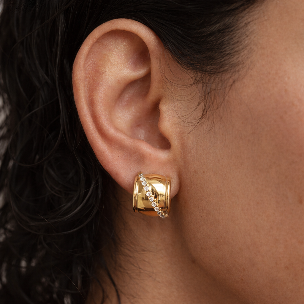 Fancy Club Hoops-Anushka Jain Jewellery