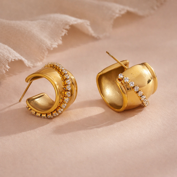 Fancy Club Hoops-Anushka Jain Jewellery