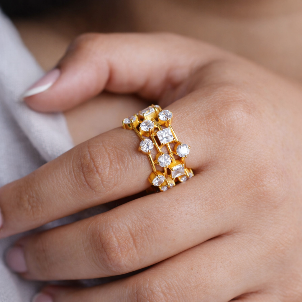 Fancy Diamond Ring-Rings-Anushka Jain Jewellery