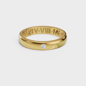 Engrave Diamond Ring