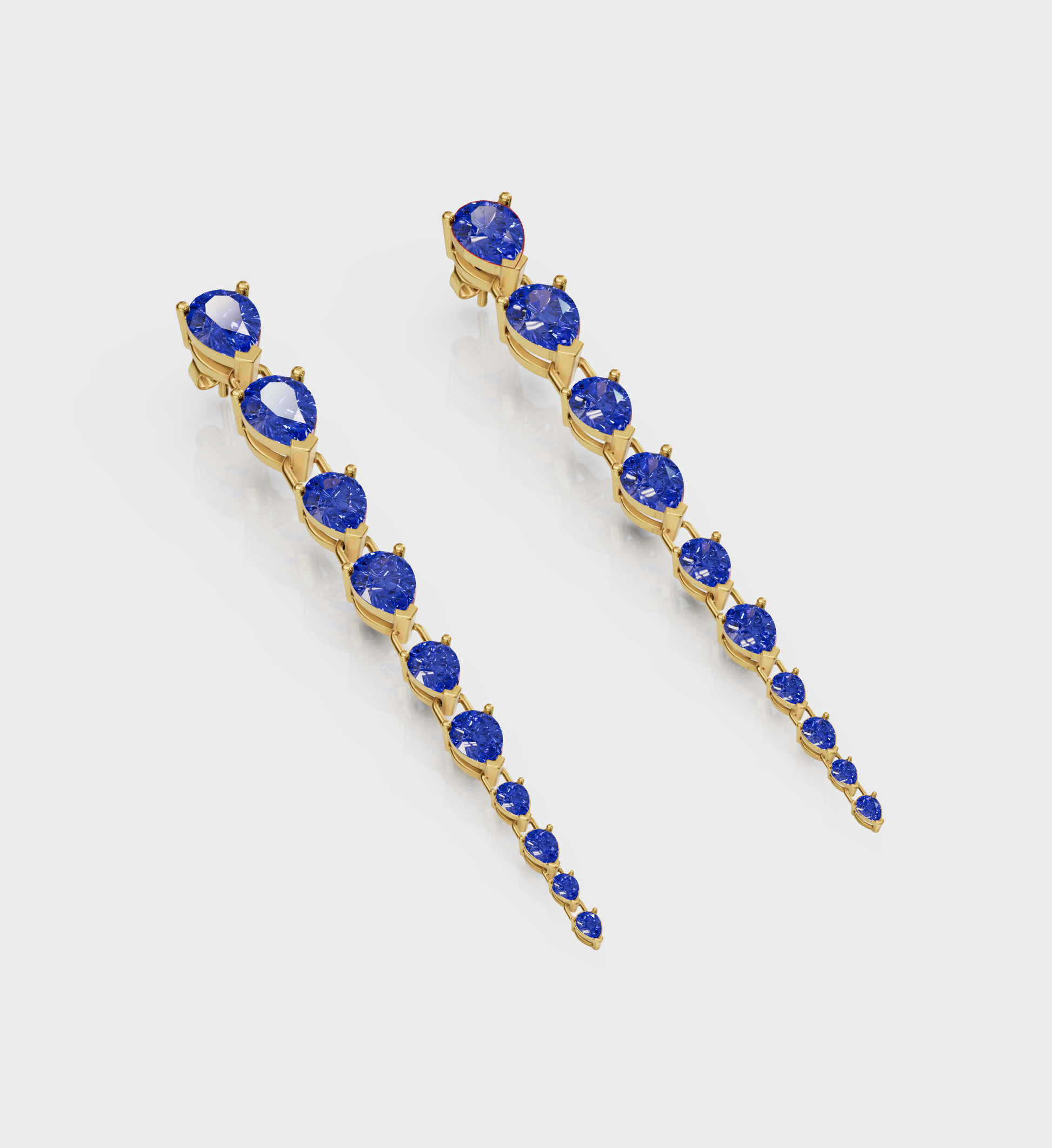 Celestial Blue Danglers Earrings