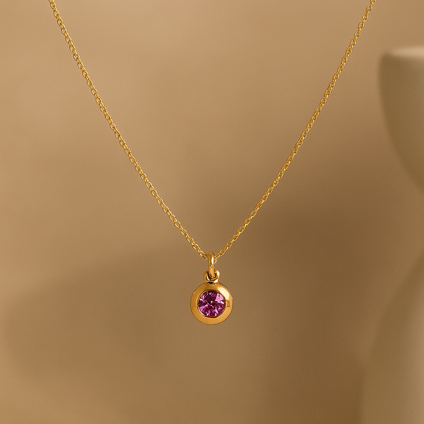 February Birthstone Necklace-Necklaces-Anushka Jain Jewellery