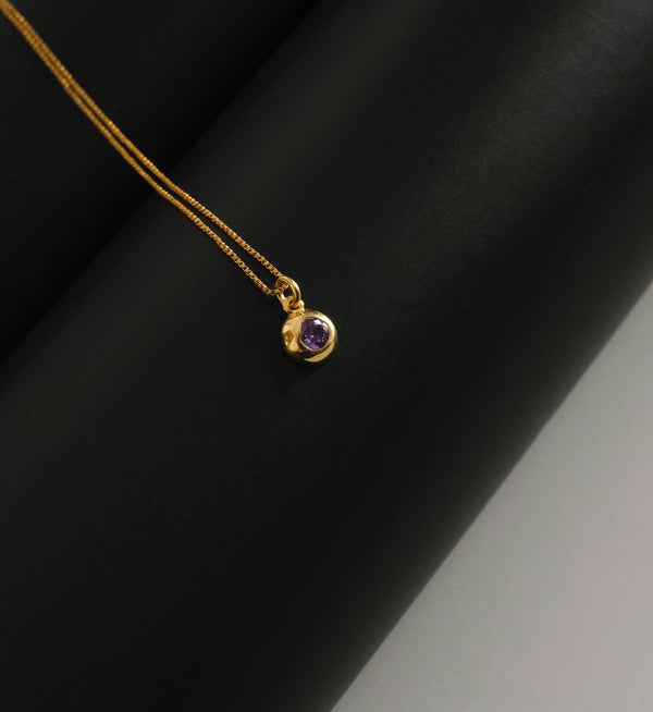 February Birthstone Necklace-Necklaces-Anushka Jain Jewellery