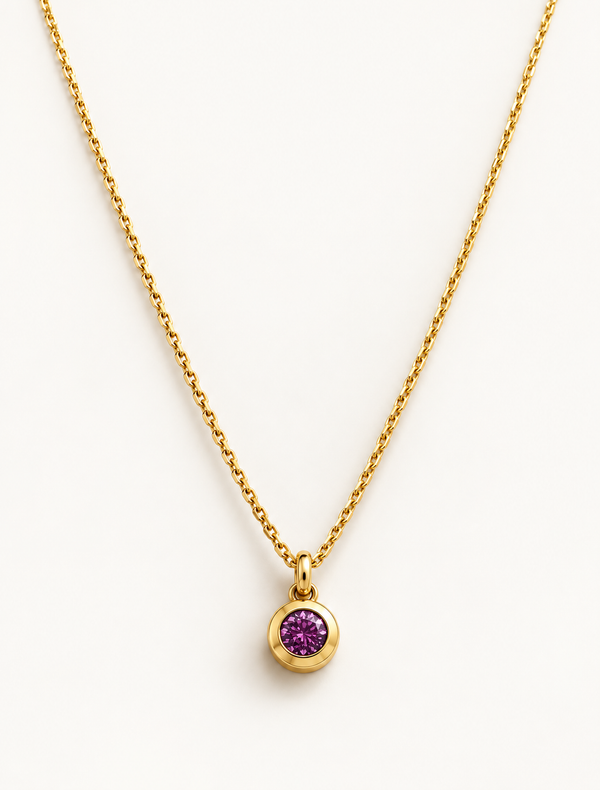 February Birthstone Necklace
