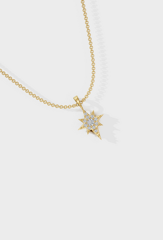 Studded North Star Necklace