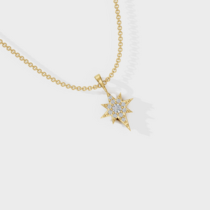 Studded North Star Necklace