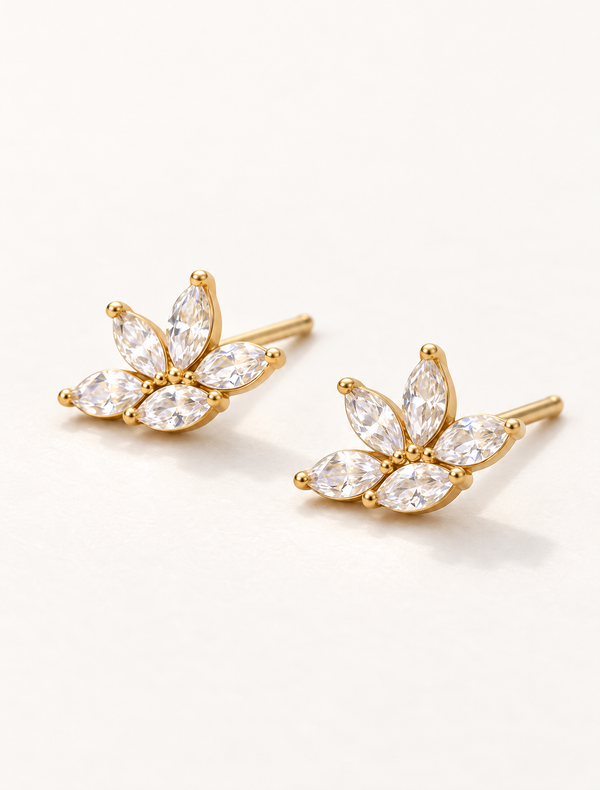 Flora Marquise Studs