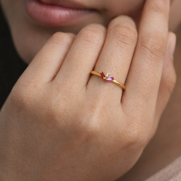 Floral Cascade Ring-Rings-Anushka Jain Jewellery