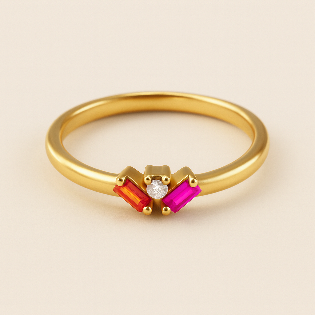 Floral Cascade Ring-Rings-Anushka Jain Jewellery