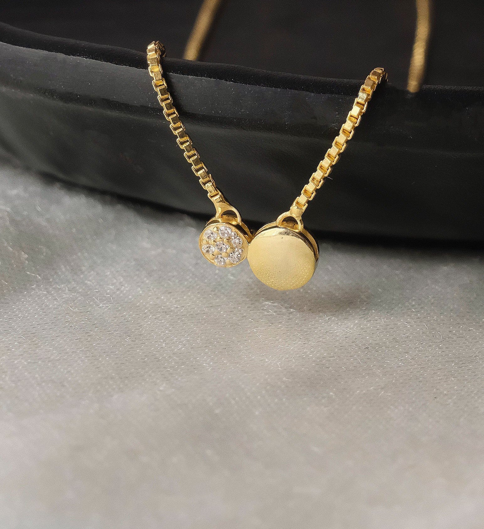 Full Sun Moon Necklace-Pendants-Anushka Jain Jewellery