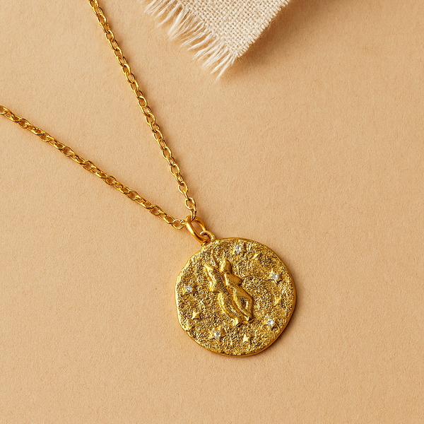 Gemini Zodiac Necklace-Necklaces-Anushka Jain Jewellery