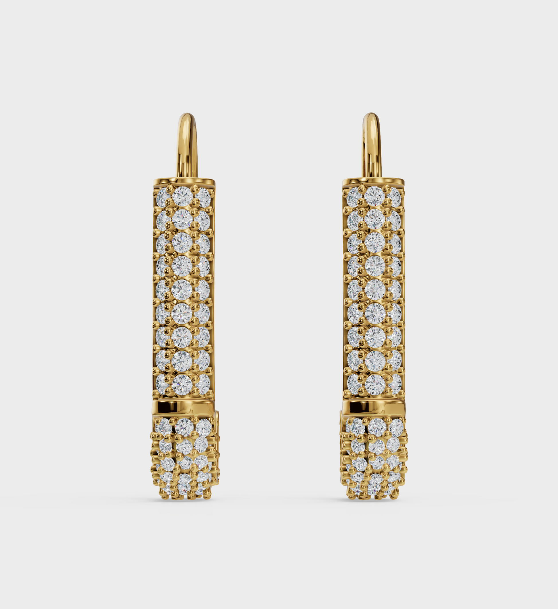 Glam Safety Pin Earrings