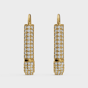 Glam Safety Pin Earrings