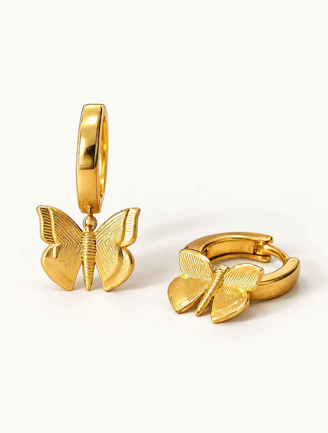 Gold Butterfly Huggies