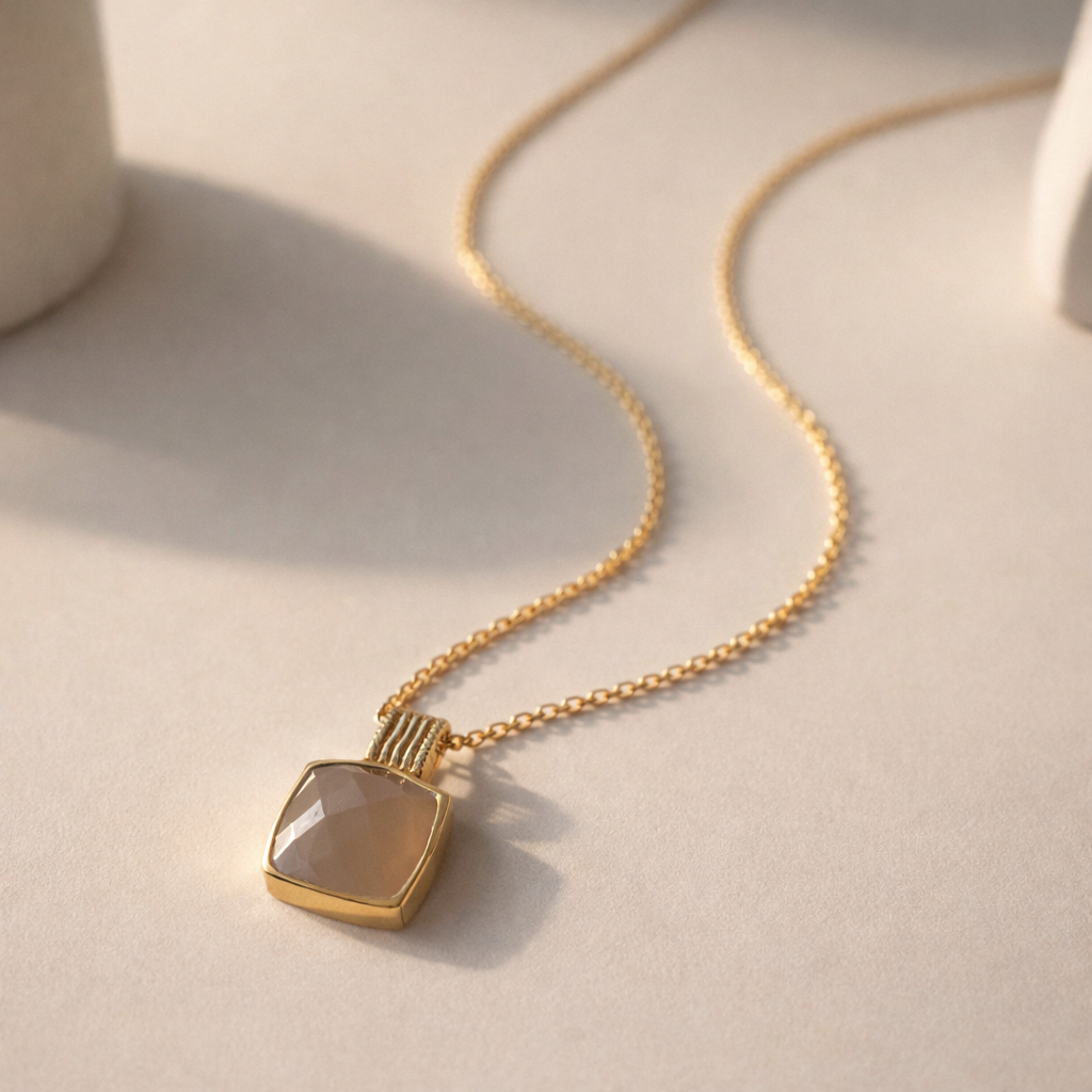 Grey Bar Necklace-Anushka Jain Jewellery