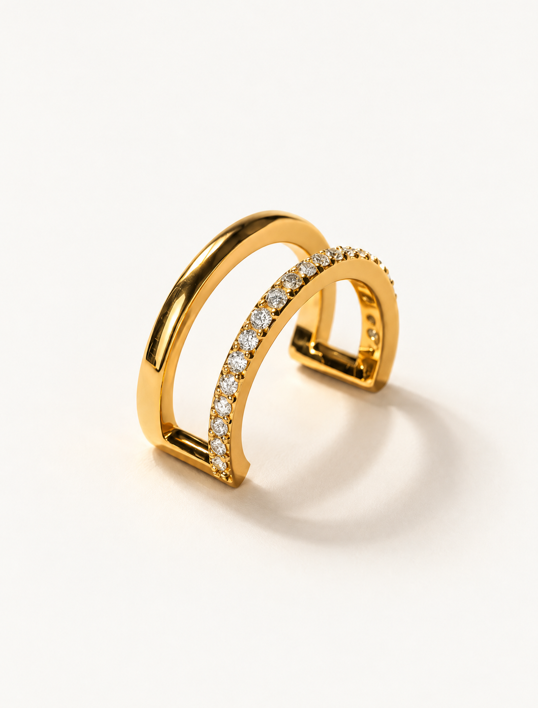Half Diamond Ear Cuff