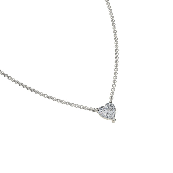 Heart Diamond Necklace-Pendants-Anushka Jain Jewellery