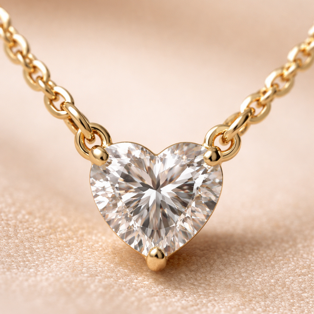 Heart Diamond Set-Anushka Jain Jewellery