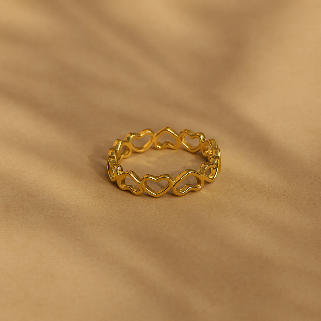 Heart Infinity Band-Rings-Anushka Jain Jewellery