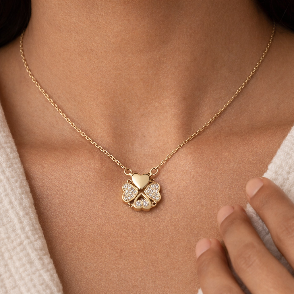 Hearts Magnet Necklace-Anushka Jain Jewellery