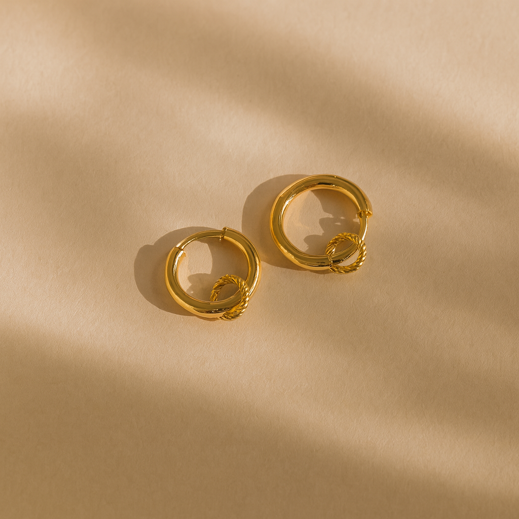 Hoops La Hoop Huggie-Huggie-Anushka Jain Jewellery