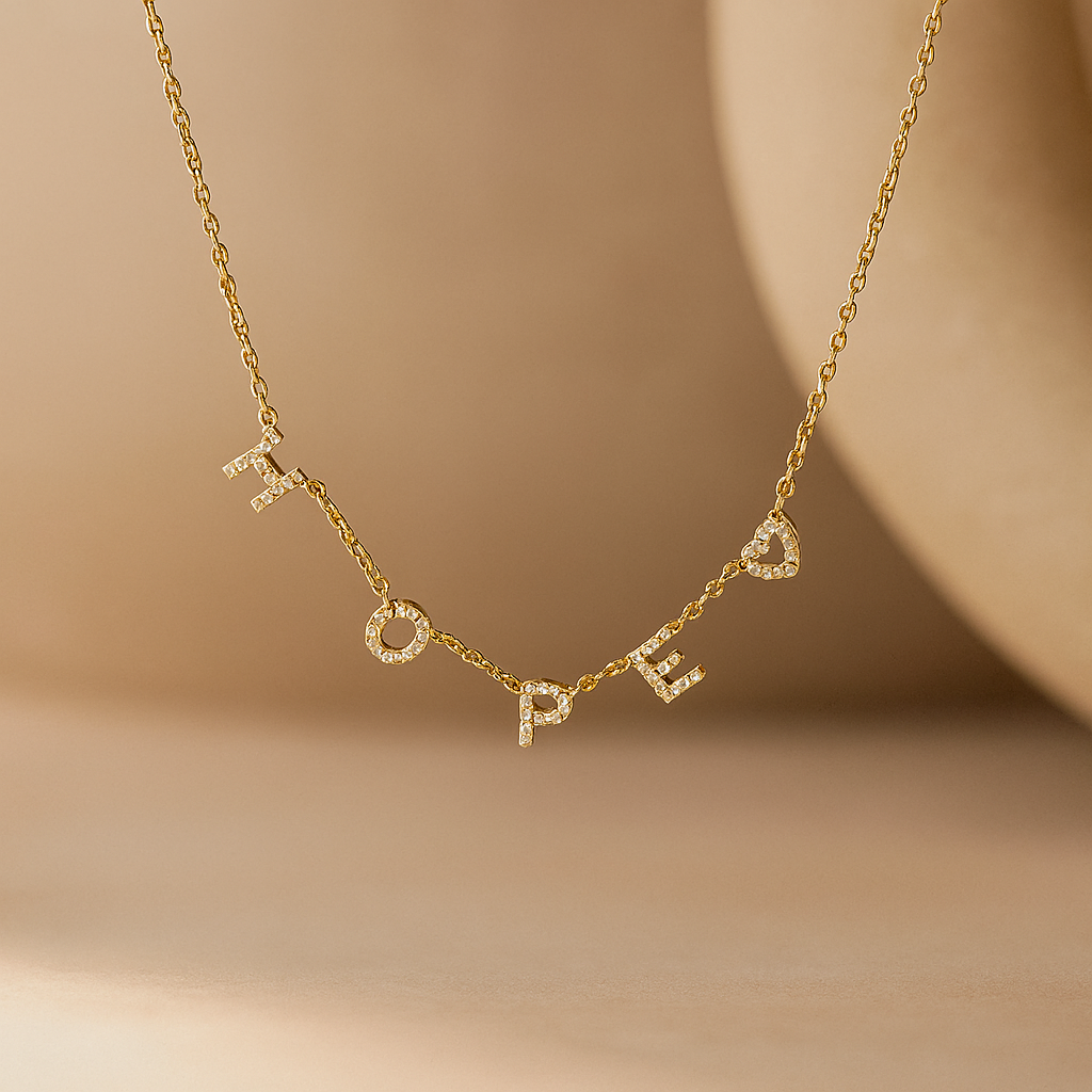 Hope Heart Necklace-Pendants-Anushka Jain Jewellery