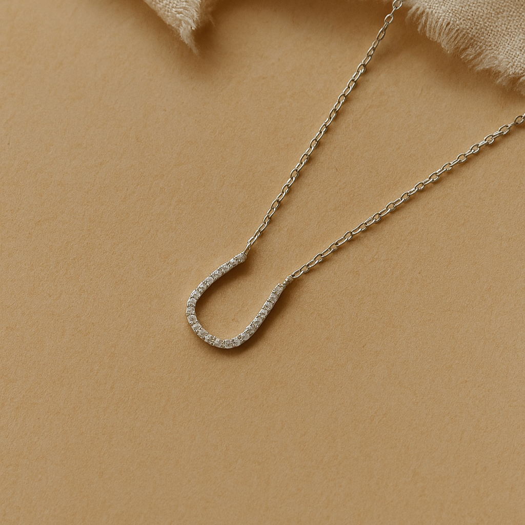 Horseshoe Necklace-Pendants-Silver-Anushka Jain Jewellery