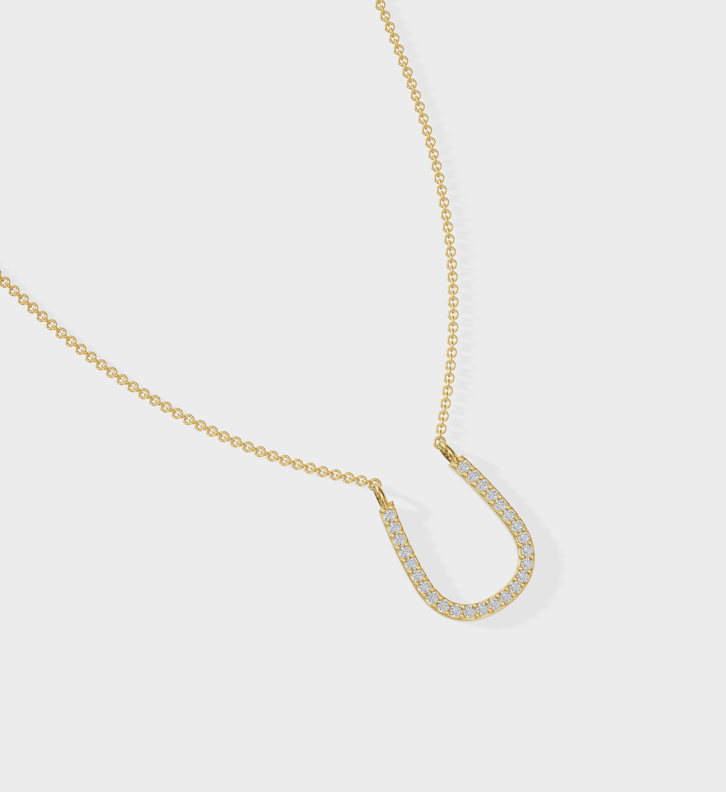 Horseshoe Necklace-Pendants-Anushka Jain Jewellery