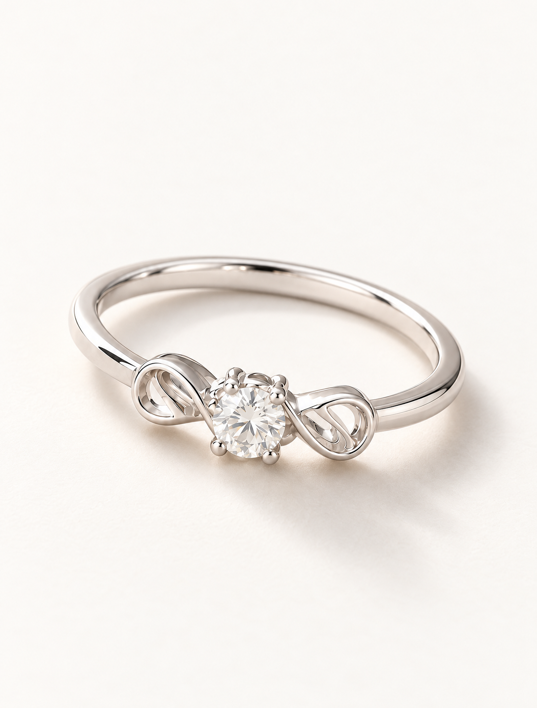 Infinity Spark Solitaire Ring