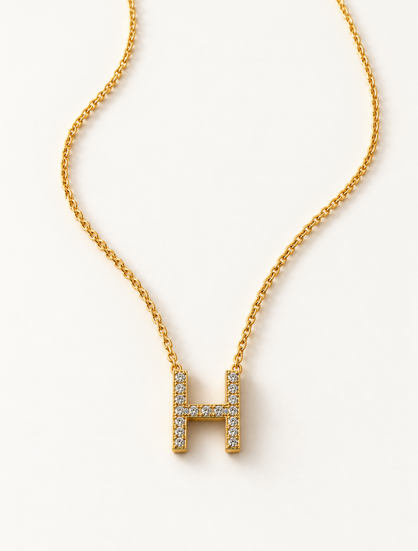Initial Diamond Necklace