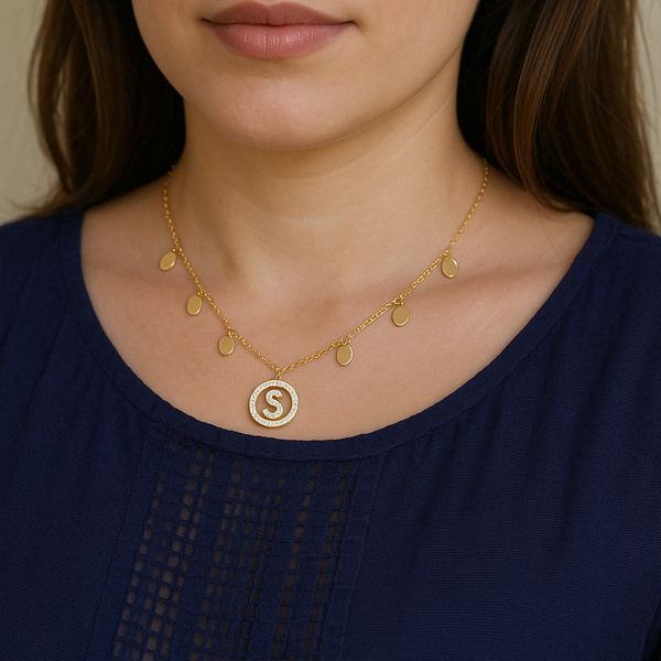 Initial Fame Necklace-Pendants-Anushka Jain Jewellery