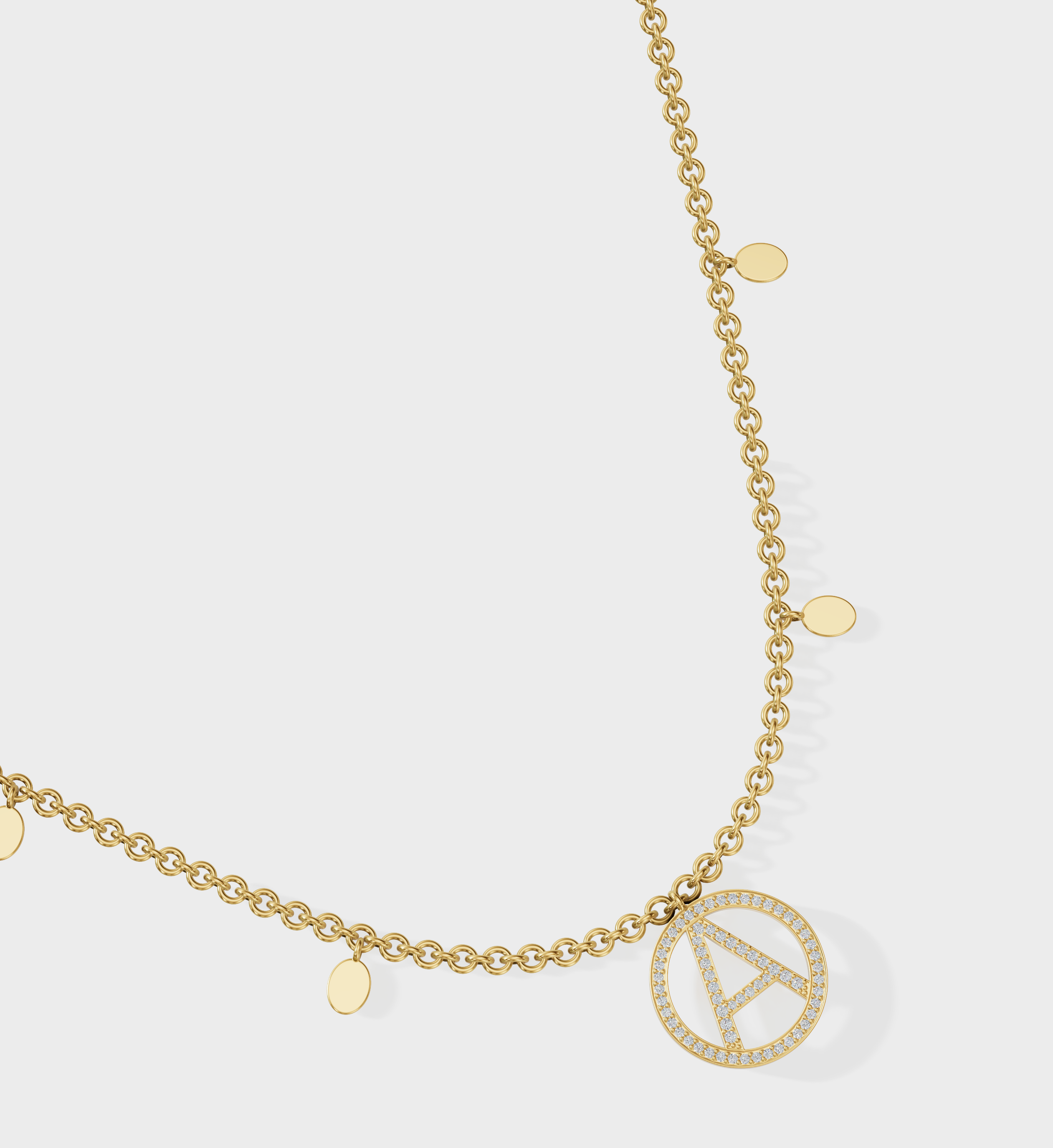 Initial Fame Necklace-Pendants-Anushka Jain Jewellery