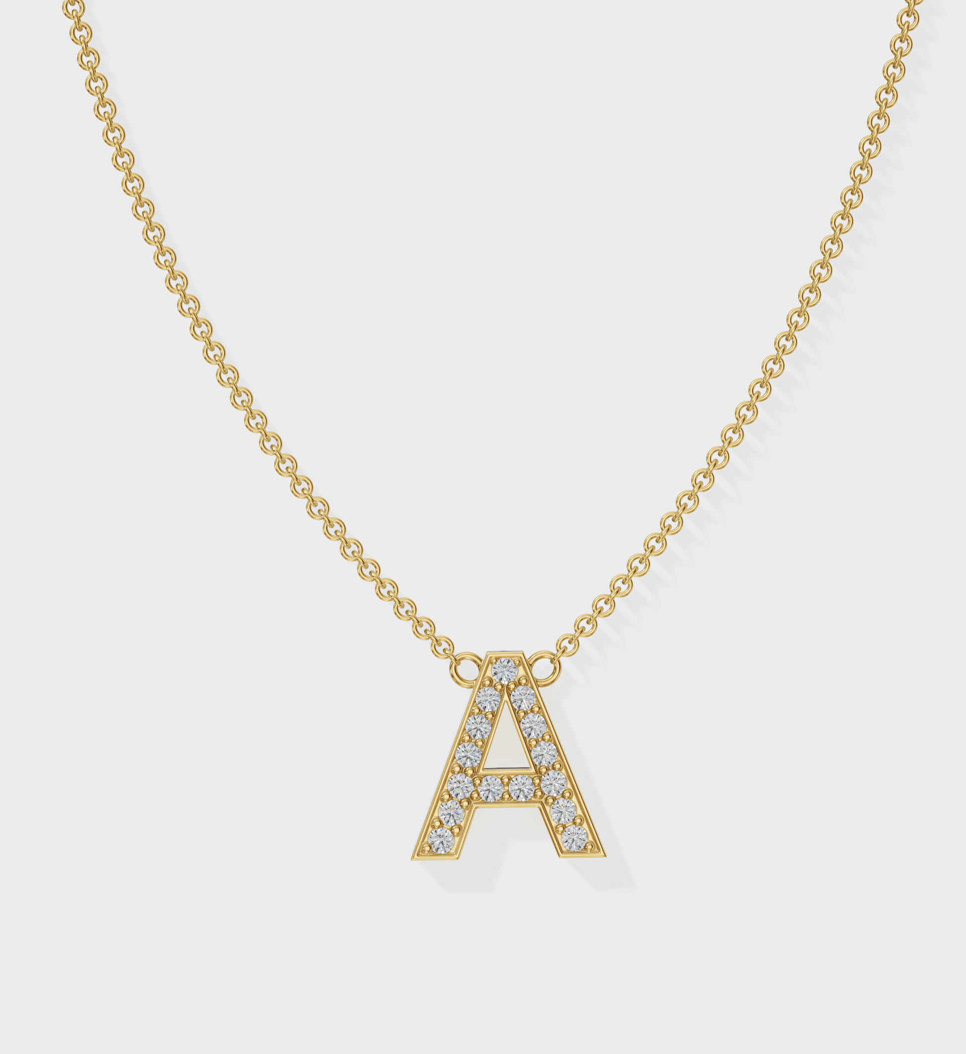 Initial Diamond Necklace