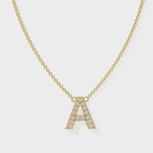 Initial Diamond Necklace