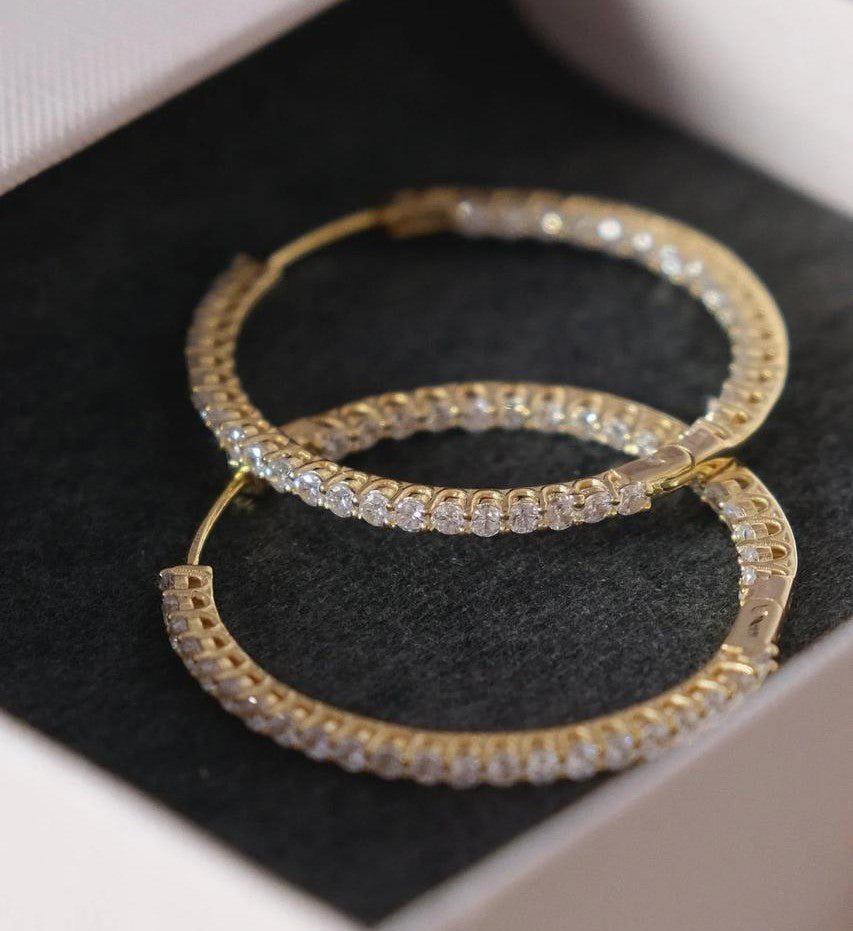 Inside Out Hoop Earring-Hoops-Anushka Jain Jewellery